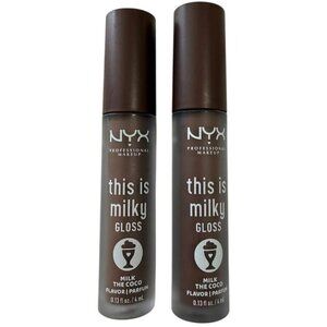 NYX Professional Makeup This Is Milky Lip Gloss Milk the Coco Set of 2
